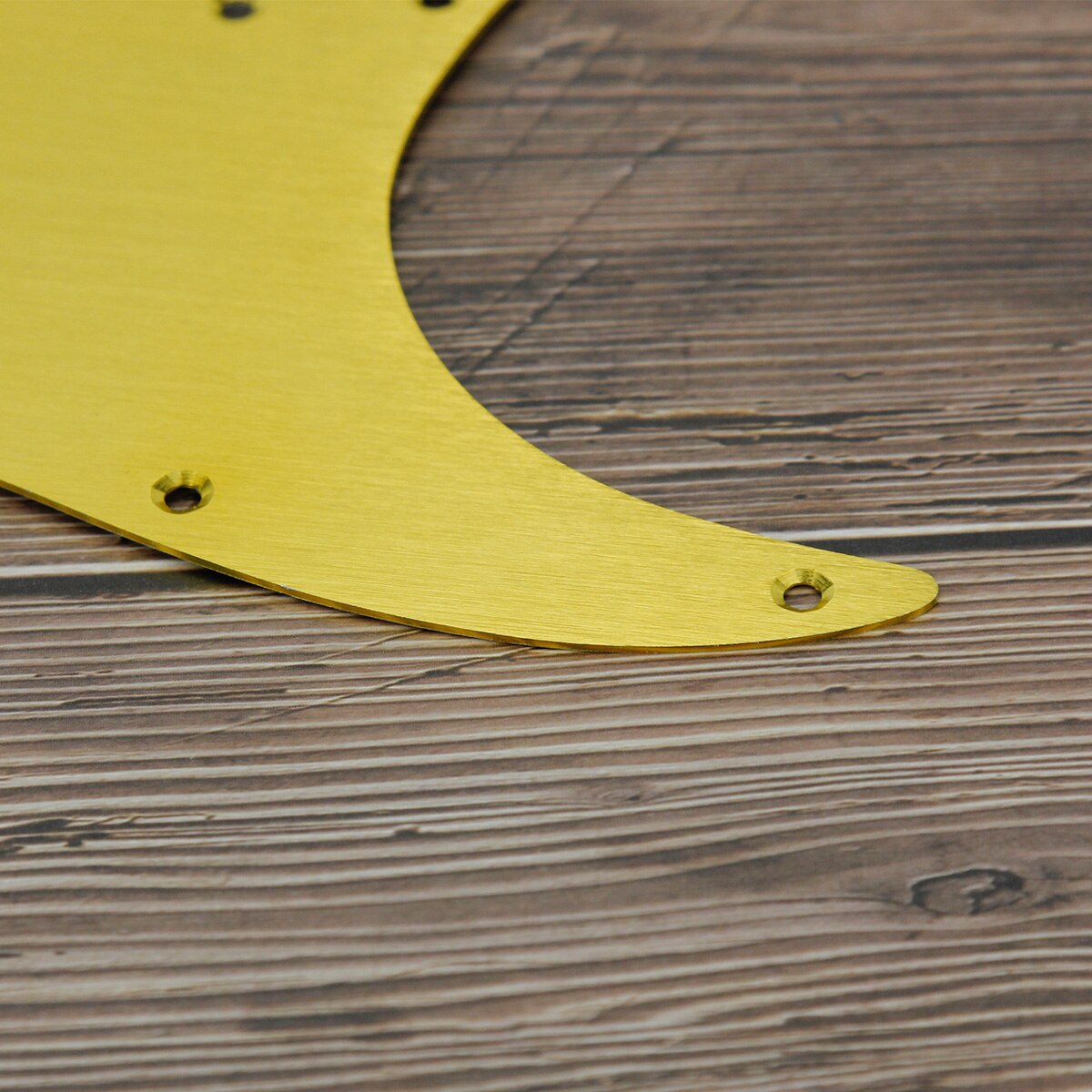 FLEOR Gold Metal Anodized Pickguard 11 Hole ST Electric Guitar Pickguard Scratch Plate SSS with Screws