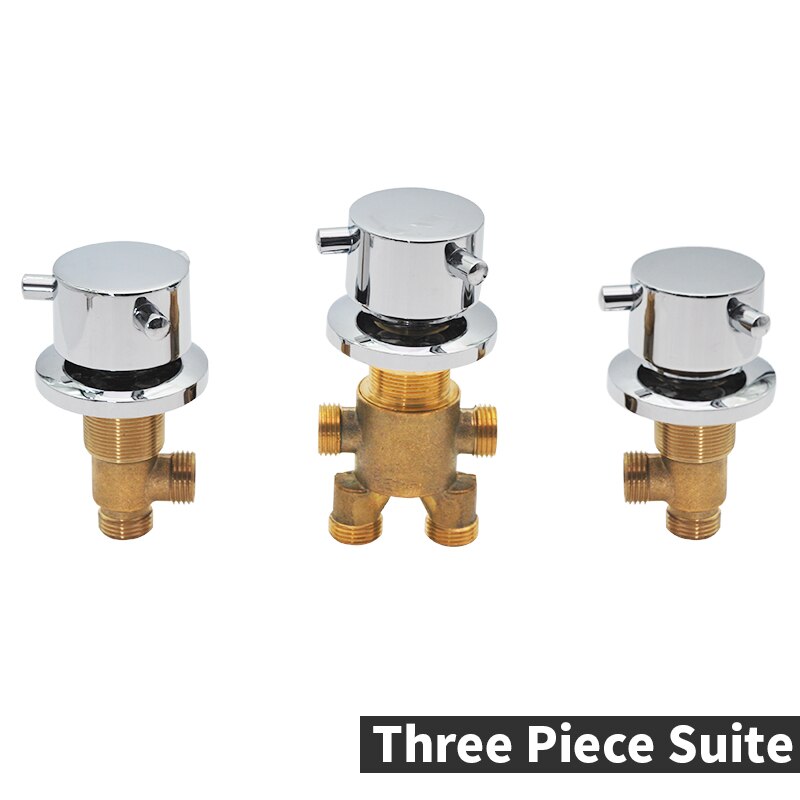 Brass Bathtub Waterfall Tap Diverter 2 Way Switch Control Valve For Shower Mixer Faucet Shower Bath Cascade Waterfall Bathroom