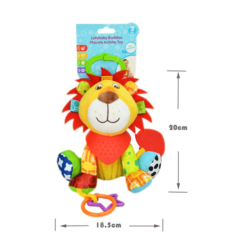 Cartoon Baby Speelgoed Baby Ontwikkeling Giraffe Animal Handbells Rammelaars Handvat Speelgoed Multifunctionele Baby Pop/Puppet/Auto Muur Stuff