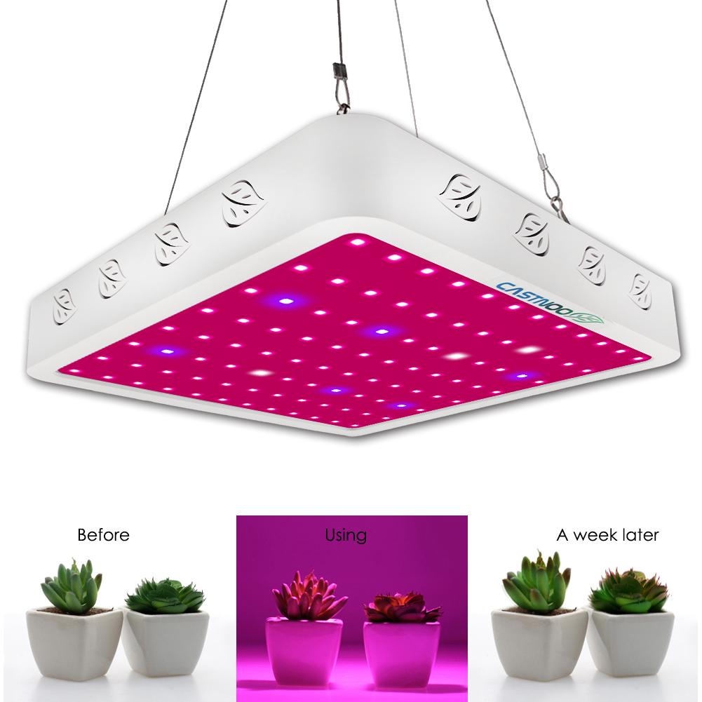 CASTNOO 400W LED Grow Light Full Spectrum Indoor Hydro Veg Flower Grow Panel Led Growing Light Strip for Plants Indoor Growing