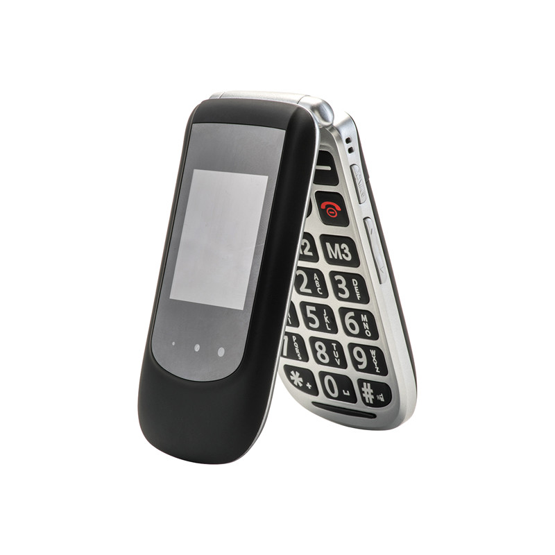 Classic Flip Phone YINGTAI T09 Feature Phone GSM Big Push-button Dual Screen Clamshell Elder Telephone Cell Phones FM MP3