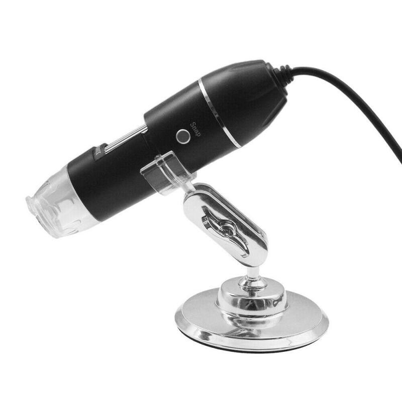 1600X 8 LED USB Digital Microscope Endoscope Camera 2 Mega Pixels Microscopio Electronic Stereo Magnifier With Metal Stand