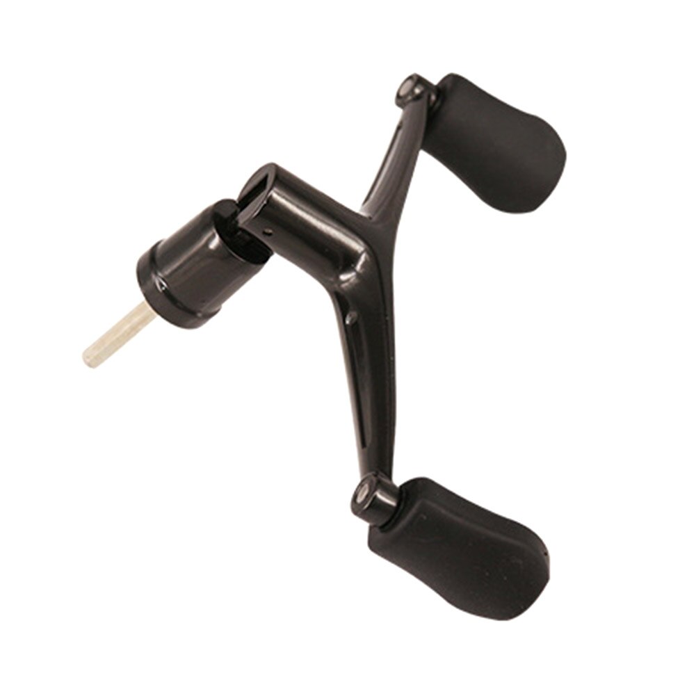Mango de carrete de pesca con tuerca, balancín extensible de Metal para exteriores, herramienta antideslizante de doble agarre para curricán, accesorios de manivela