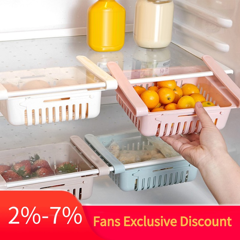 Space Saver Organizer Plate Drawer Storage Holders Refrigerator Storage baskets Kitchen Accessories корзины для хранения