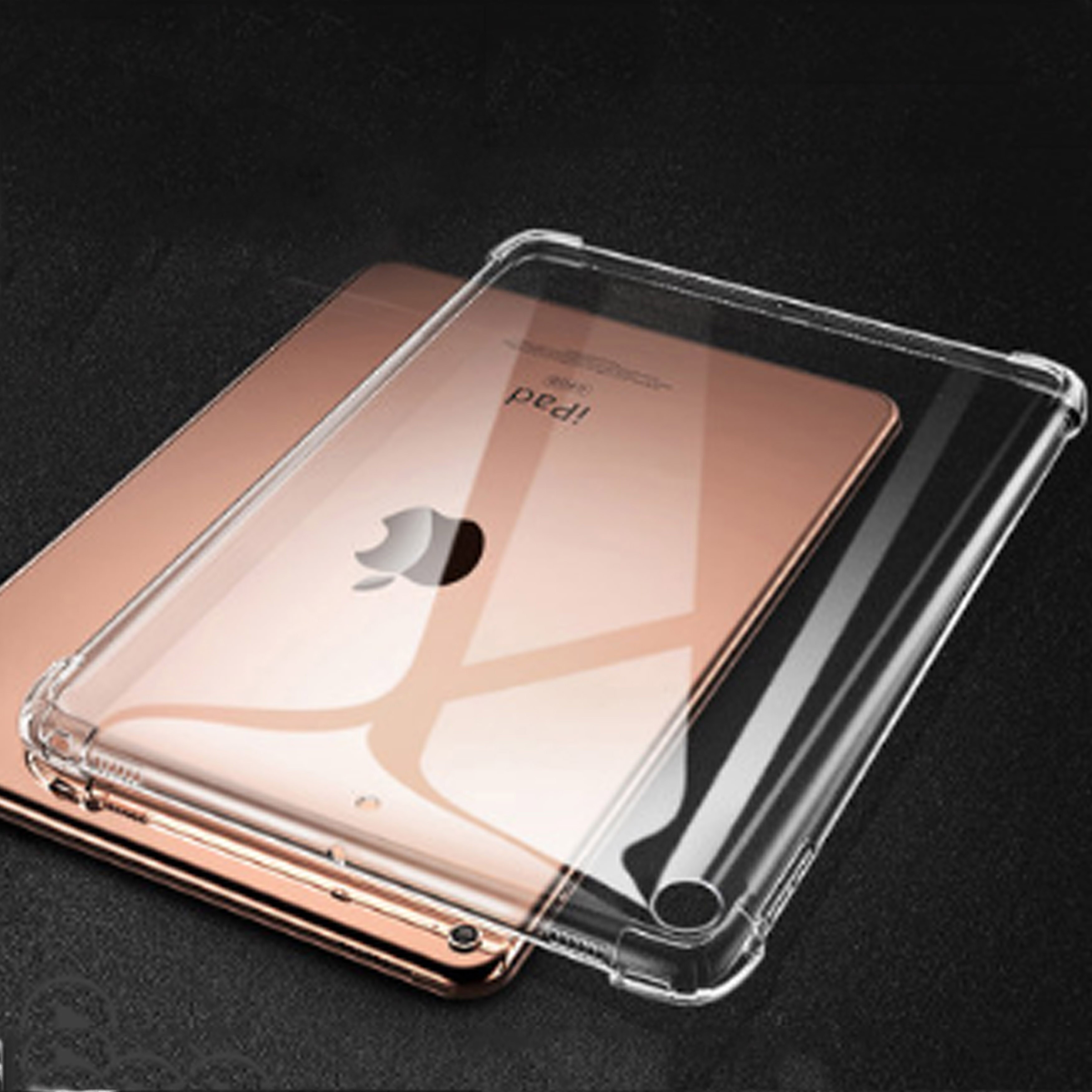 Funda transparente para iPad 10,2, funda anticaída suave de silicona TPU para tablet, funda para Apple iPad 10,2 7ª generación A2200 A2198 A2232: Default Title