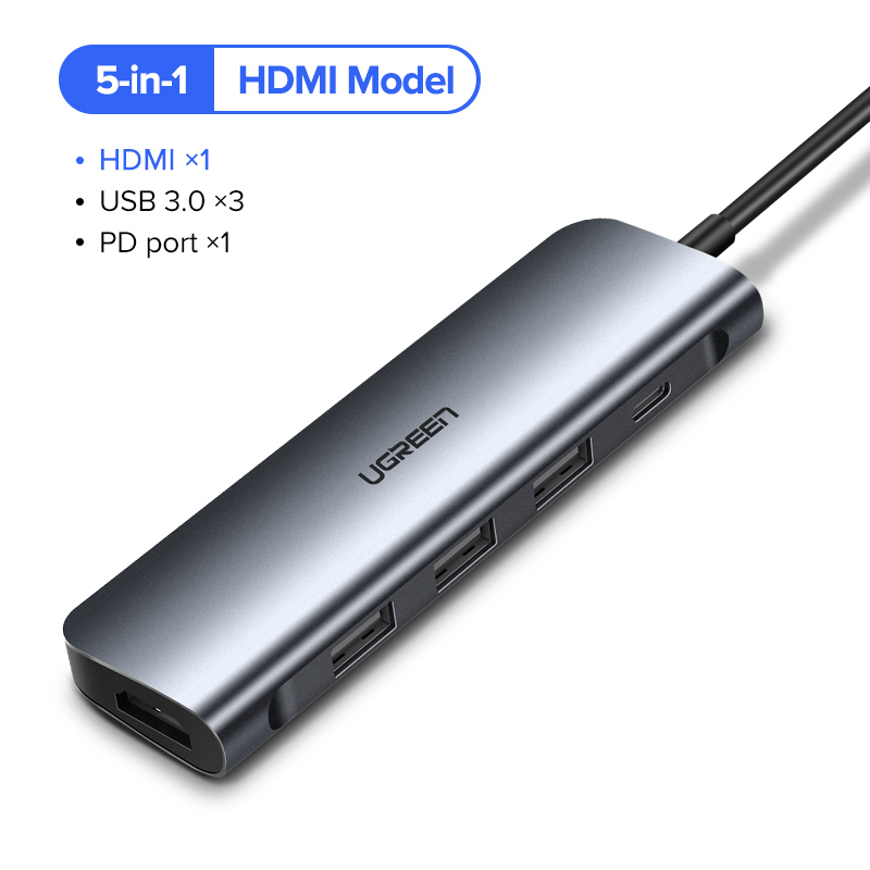 Ugreen USB C HDMI Cable Type C to HDMI HUB Adapter USB-C HDMI Converter Type-C Thunderbolt 3 Dock for MacBook Huawei Mate 30 Pro
