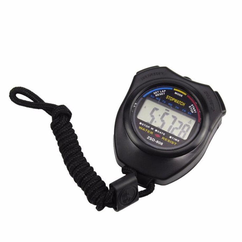 Multifunctionele Sport Horloge Waterdichte Digitale Lcd Stopwatch Chronograaf Timer Teller Sport Alarm &