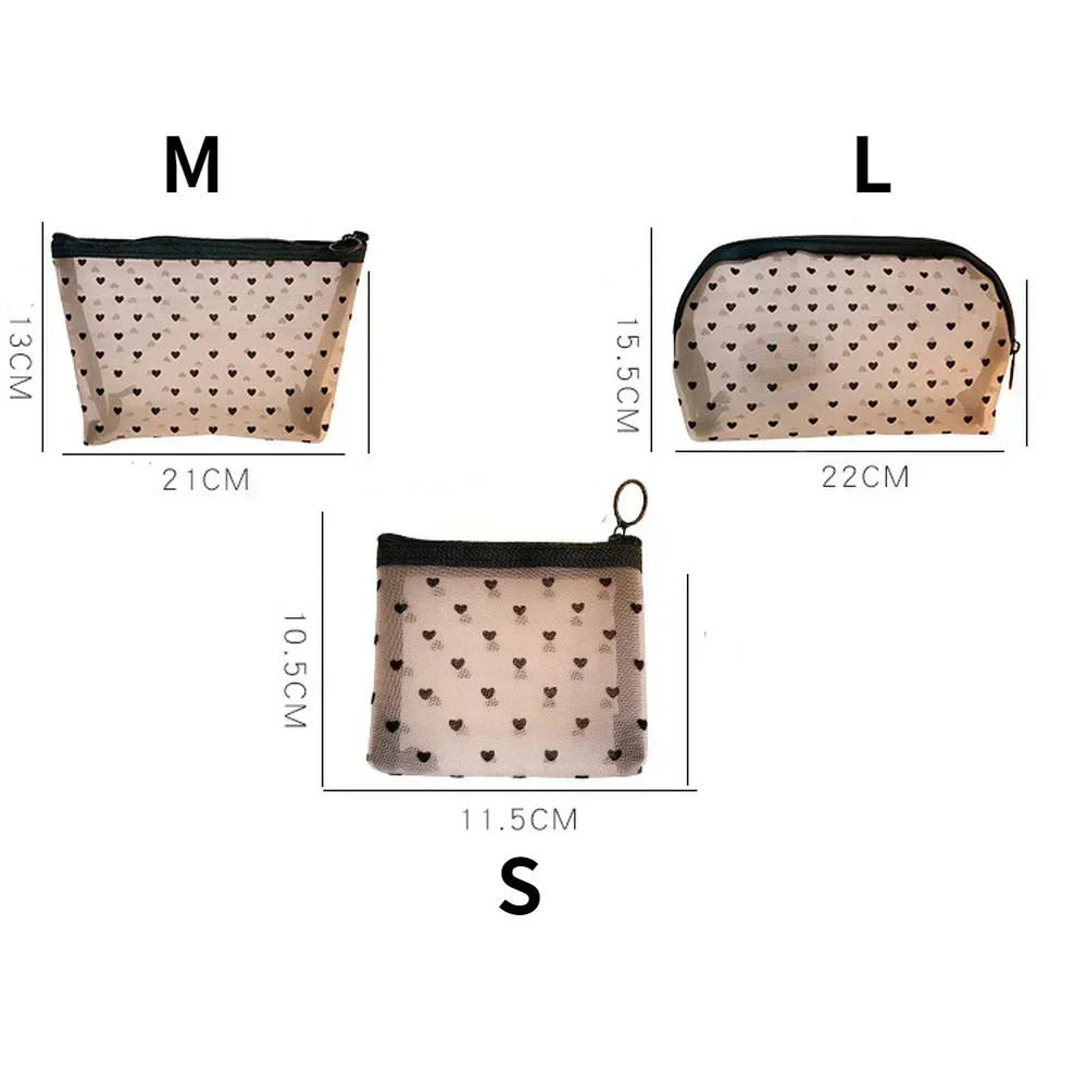 1pc Frauen Reisen Kosmetik Tasche transparent Gittergewebe machen-hoch fallen Organizer Lagerung Beutel lässig Reißverschluss machen-hoch Kulturbeutel Waschen Taschen