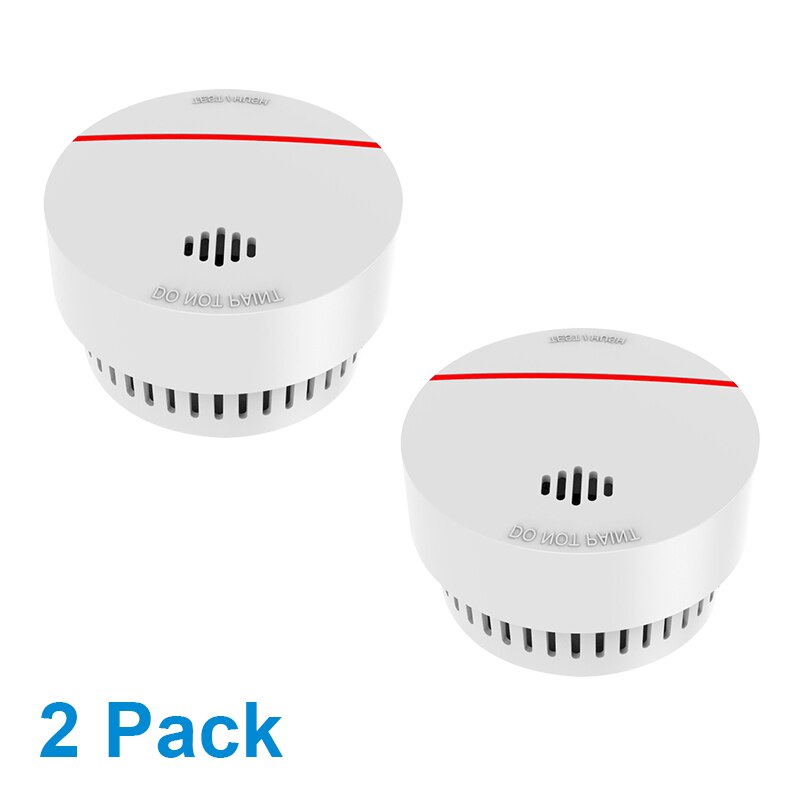 CPVan SM03 Smoke Detector 10 Years Battery Life Fire Protection Sensor Detector EN14604 CE Certified 85dB Volume Detector Smoke: 2x Smoke Detector