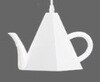 Moderne harpiks tekande vedhæng lys te kop vedhæng lampe bar / kaffe belysning e27 enkelt hoved hvid / sort / rød boligindretning gratis: Brun