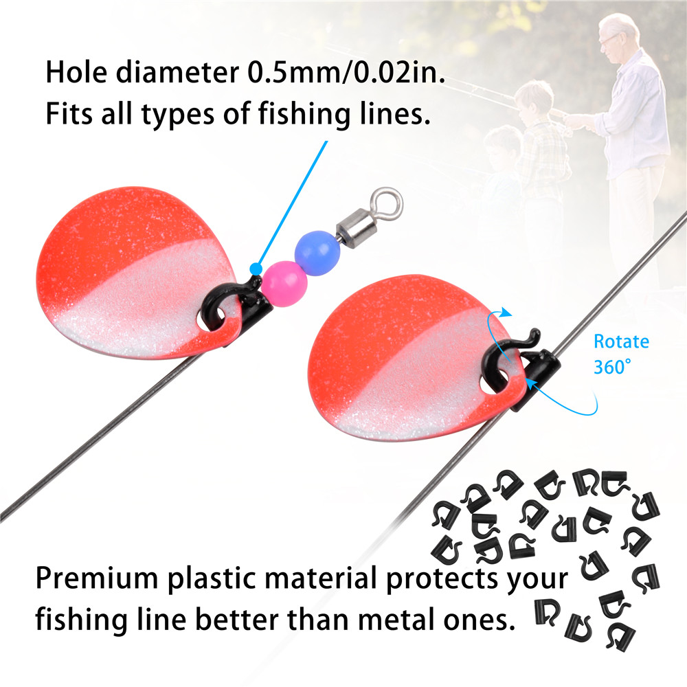80Pcs Fishing spinner clevis Easy Spin clevises spinner for Willow blades Fishing accessories Spinnerbait DIY lure Making tackle
