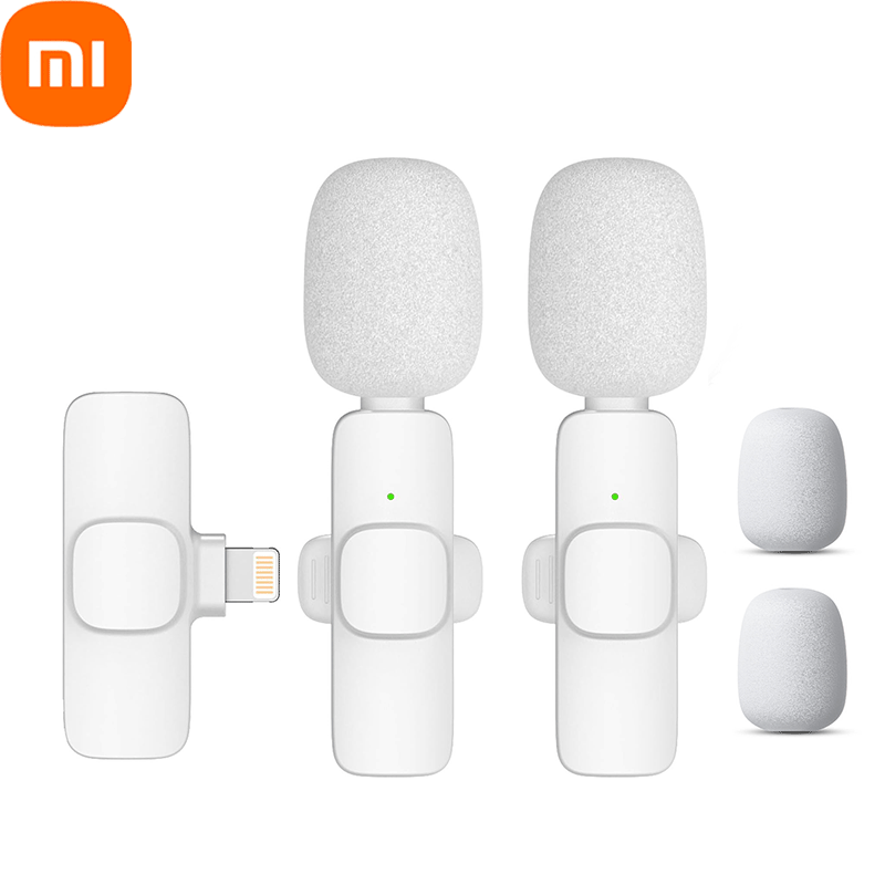 Xiaomi pinkes kabelloses lavalier-mikrofon für iphone, Android, pc, Live-Spielen, smartphone, tragbares mikrofon für Audio-- und videoaufnahmen, vlogging: verrotten