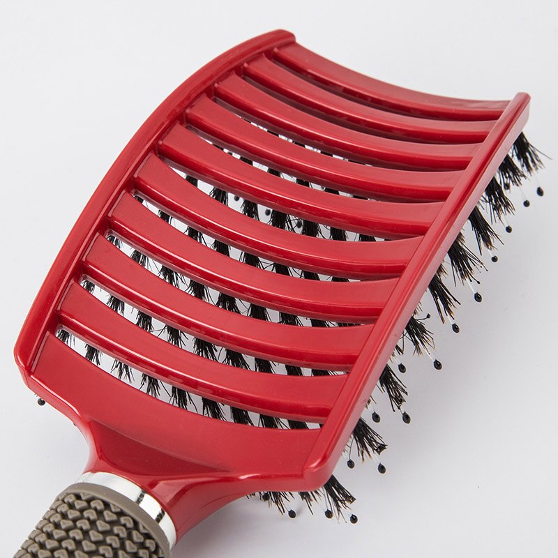 Mode Haar Hoofdhuid Massage Kam Vrouwen Nat Krullend Ontwarren Haar Borstel Voor Salon Kappers Styling Tools