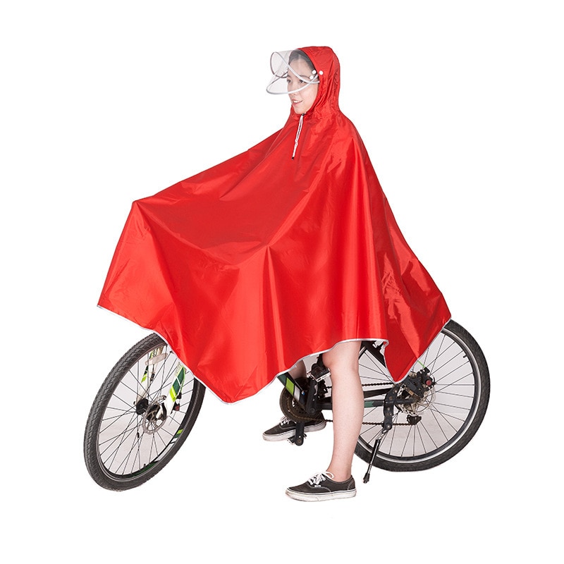 Chubasquero de bicicleta de para hombres y mujeres, capa de lluvia para ciclismo, Poncho con capucha a prueba de viento, capa de lluvia para bicicleta, cubierta para Scooter de movilidad