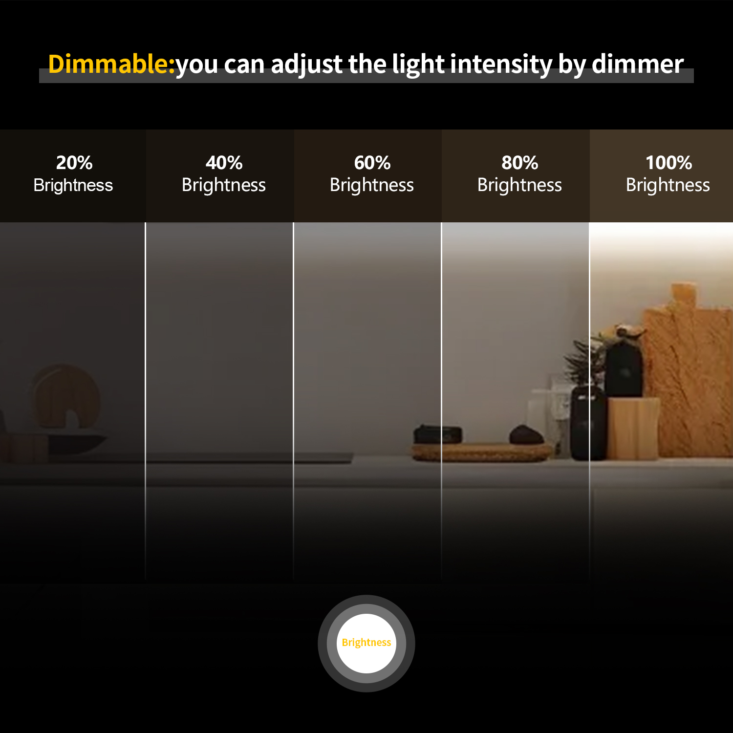 Tira de luces LED SMD2835 de 2700K, 120 LEDs/m, Flexible, regulable, 2835, cinta de iluminación LED cortable, listado por UL, DC12V, 5m para decoración del hogar