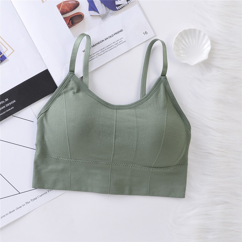 Beauty Back Bras Sexy Push-up Seamless Lingerie Cozy Wireless Lenceria Underwear Comfort Bralette нижнее белье женское: Green