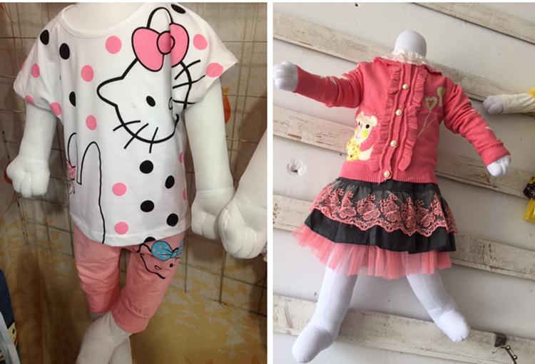 1 stk højde 65cm unisex børnemannequin til tøj fuld krop display stativ og siddende 0-1 år gammel