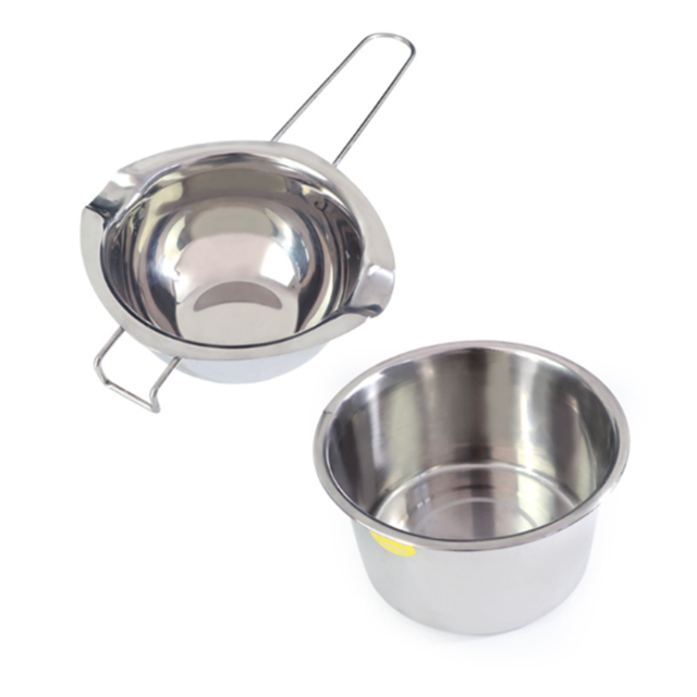 Juego de ollas de Base de jabón, olla hervida de acero inoxidable para calentar el agua, para fundir jabón hecho a mano en bruto, Kit de suministros de fabricación DIY: Set