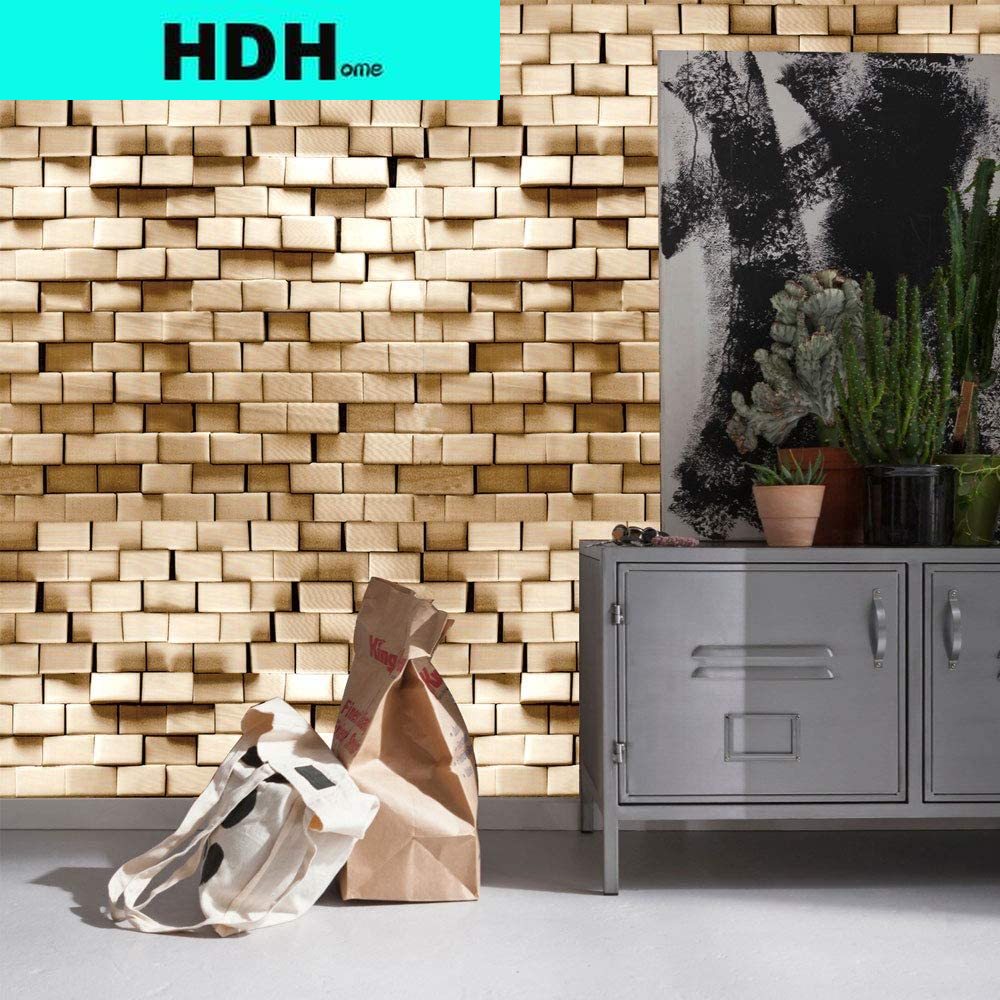 ROOMMATES Papier Peint Auto-adhésif Shatter Geometric Gold