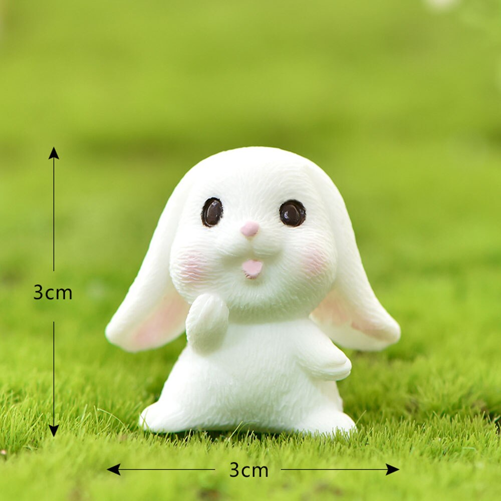 Mignon Animal dessin animé lapin carotte résine jardinage plante accessoires Micro paysage ornements jardin décoration: B