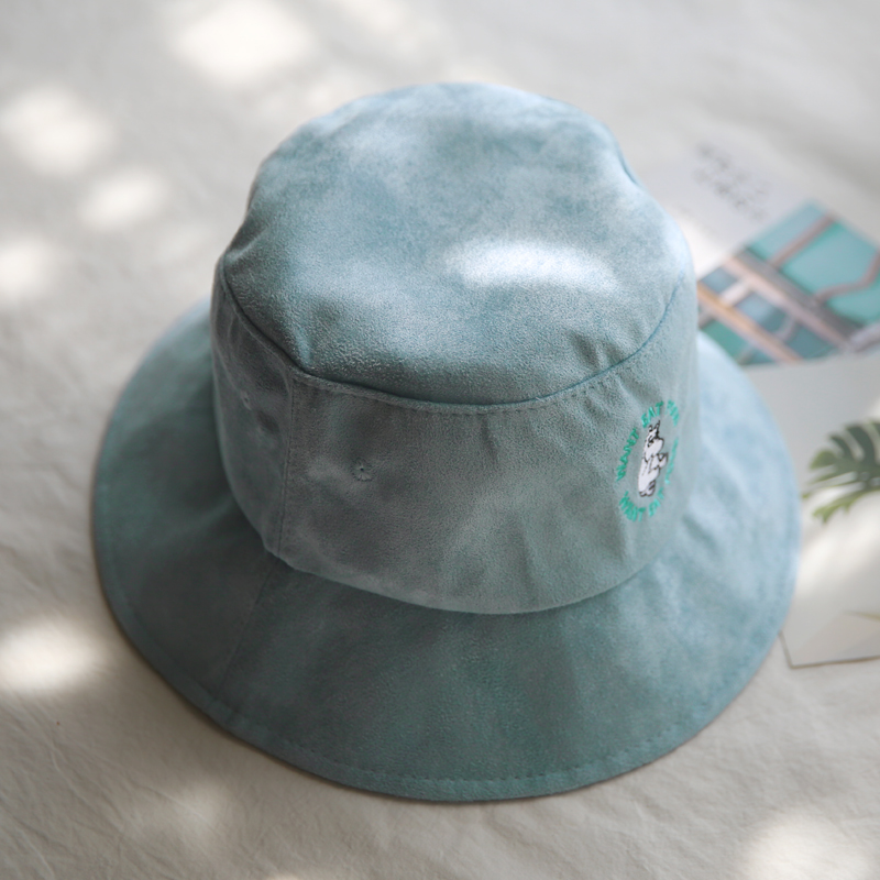 Varm tykkere bomuldsbroderi spand hat fisker hat udendørs rejse hat sol cap hatte til mænd og kvinder