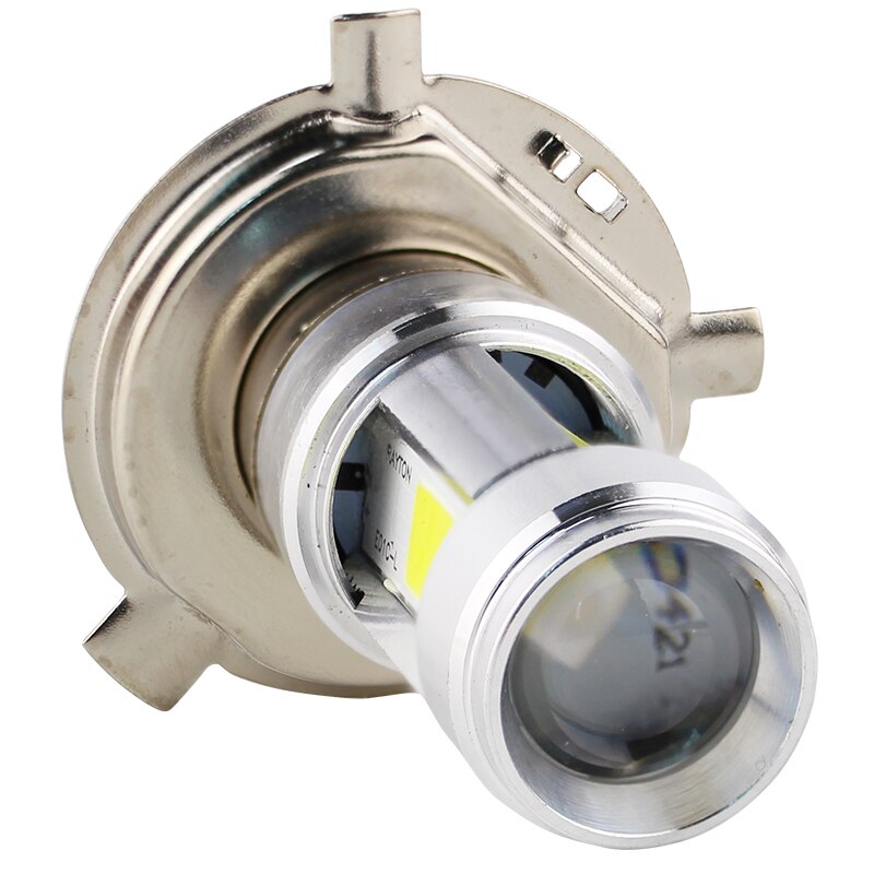 RTD E01C Motorcycle LED Headlight Dual Beam 12W 1200LM H4 HS1 P43T S2 BA20D Light Bulbs Scooter Motorrad E-bikes 3Sides Blue DRL: H4 HS1 P43T