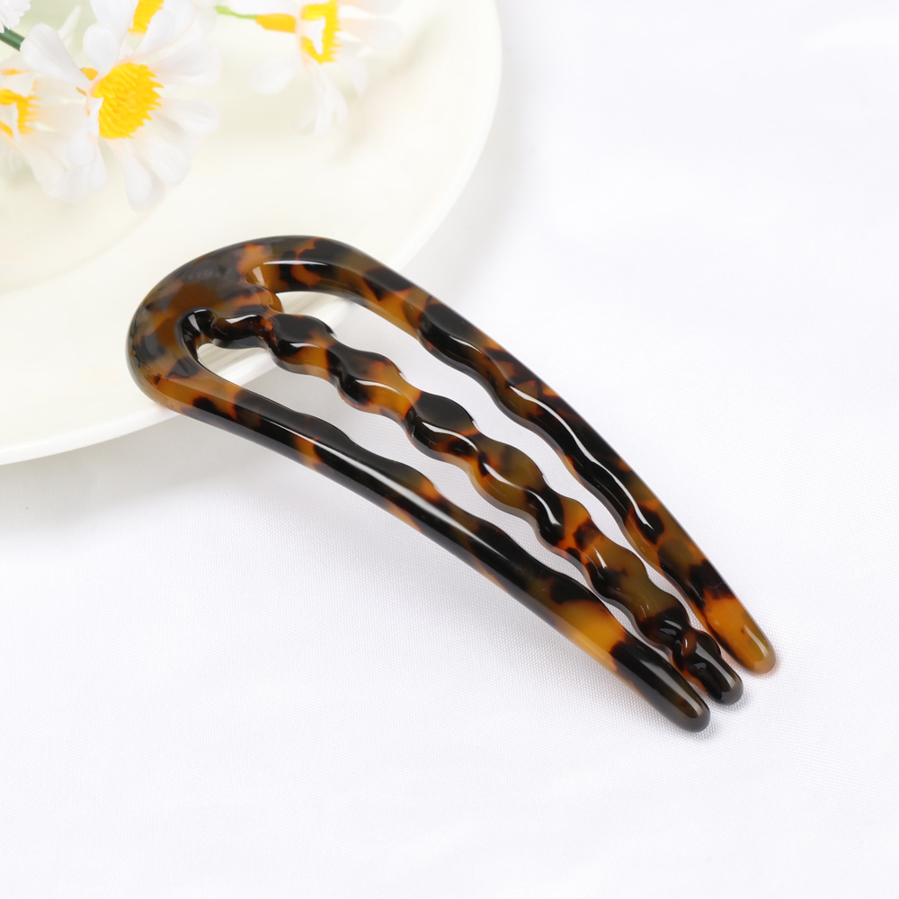 Retro U Shape Hair Clips Tortoise Shell U Sticks Pins Women Girls Hair Pin Stick Hair Fork Hairstyle Accessories