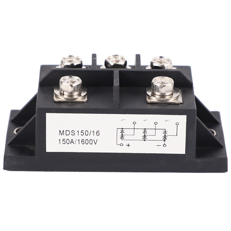 MDS150A 3-Phase Diode Bridge Rectifier 150A Amp 1600V Copper 150 Celsius 80X40X Metal Case Diode Bridge Control