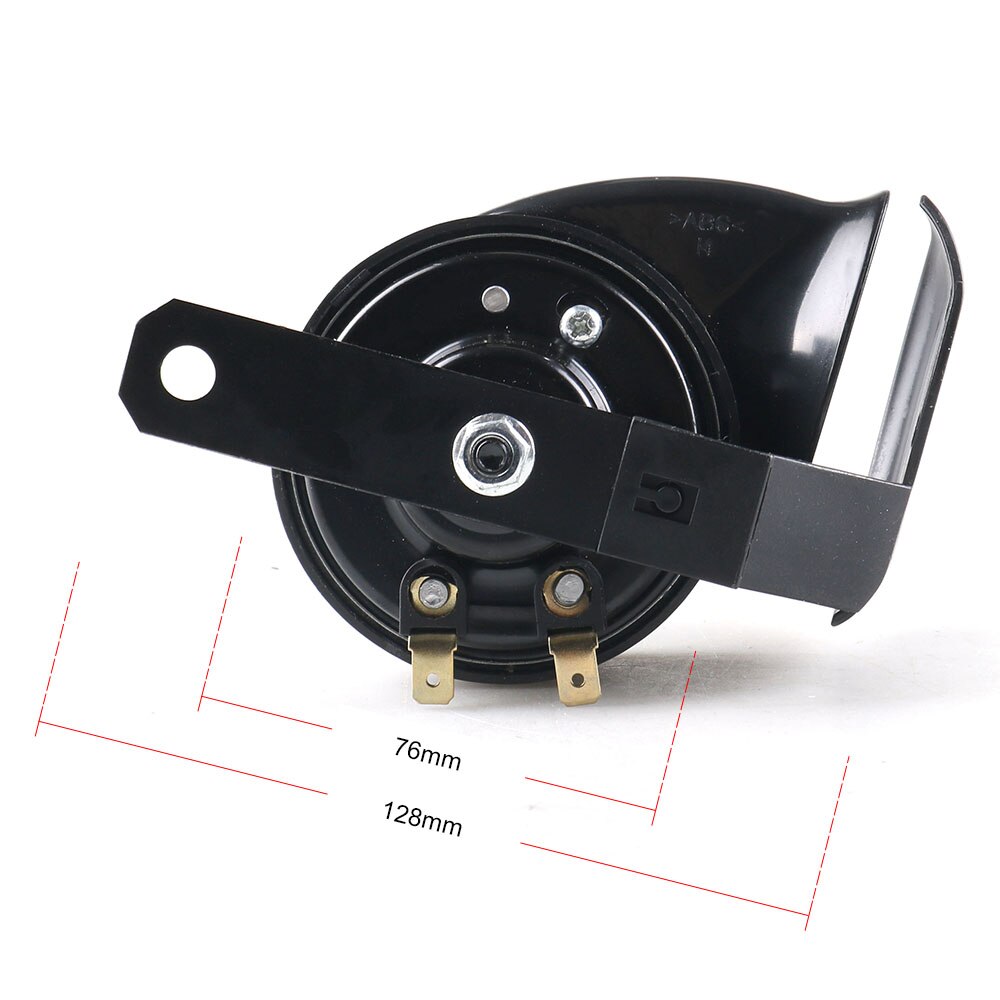 Universal 12V DC 130dB Snail Air Motorcycle Horn Siren Loud 510Hz for Car Truck Motorbike Waterproof