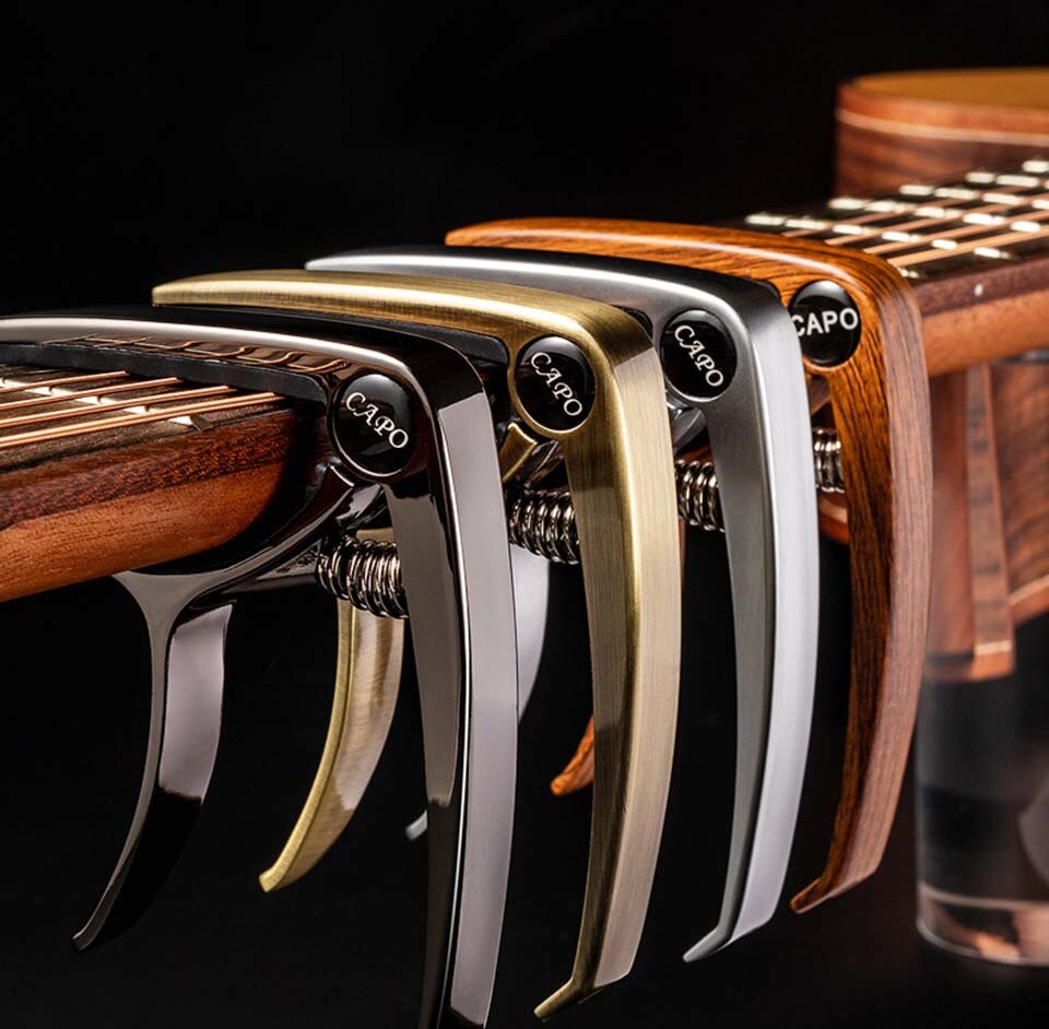 Capodastre de guitare électrique acoustique en métal de , accessoire en alliage de Zinc, mandoline, Ukulele