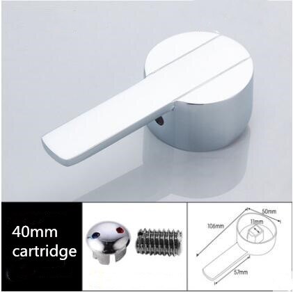 Wasserhahn zink-legierung griff hebel 35mm oder 40mm patrone Schlecht wasserhahn zubehör: Lila