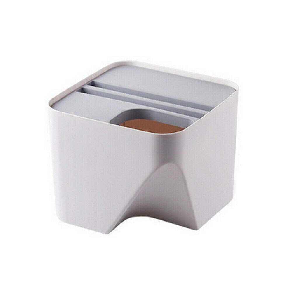 Kitchen Trash Can Recycle Bin Stacked Sorting Trash Bin Household Dry And Wet Separation Waste Bin Rubbish Bin for Bathroom 1pc: Light Grey / Large