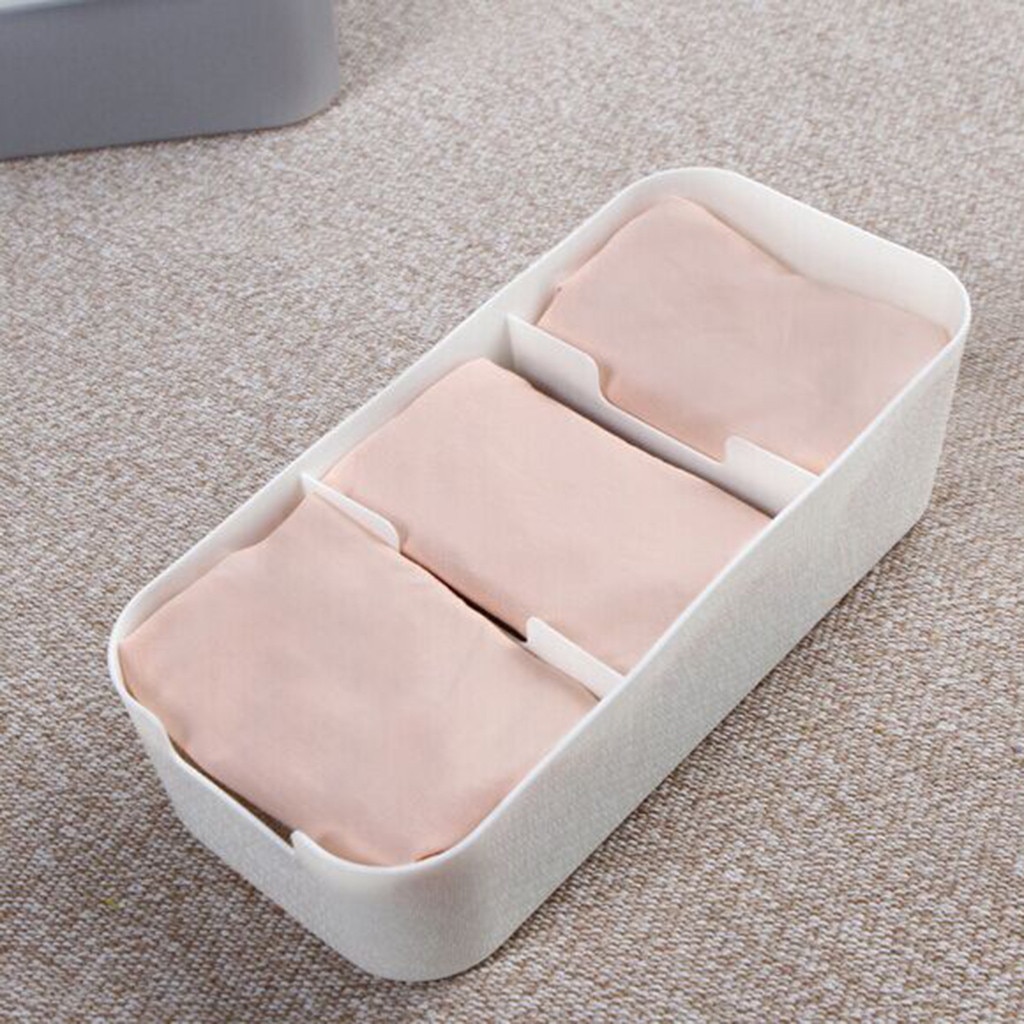 Socks Underwear Storage Box Bathroom Close-Fitting Clothing Desktop Stackable Storage Box Wardrobe Drawer Household Organizers