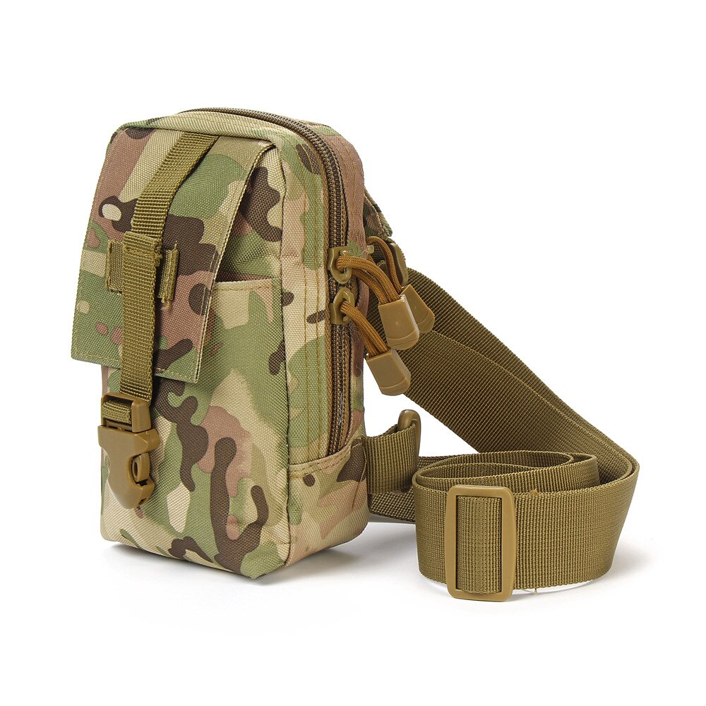 Bolsa pequeña de pecho para ventilador del ejército, bolso cruzado de hombro para exteriores, bolsa táctica para el pecho, bolsa de mensajero