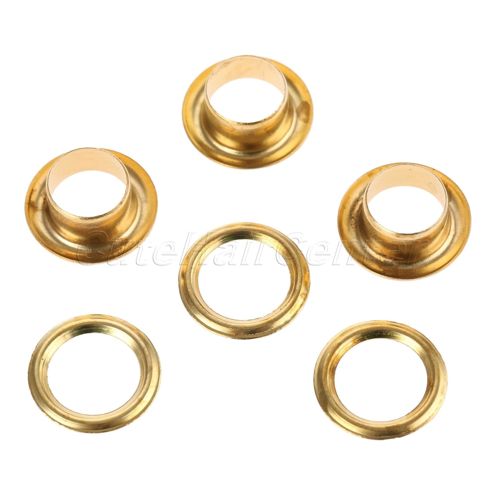 Lote de ojetes de costura para Scrapbook, ojales de Metal interior de bronce antiguo para Scrapbooking, ropa con ojales de 6mm, 100 unidades