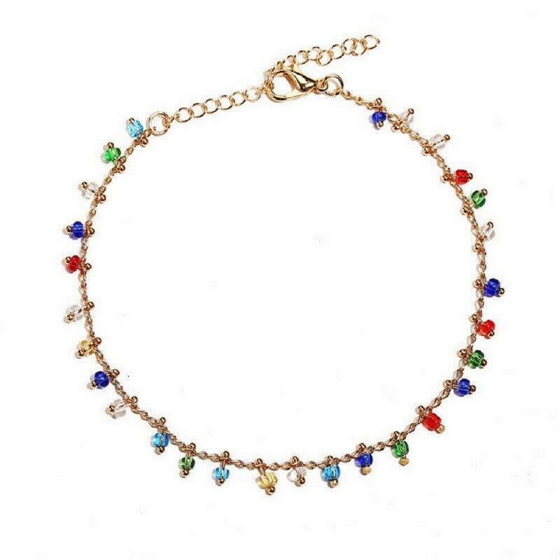 Bohemien Türkische Augen Perlen Fußkettchen Für Frauen Sommer Ozean Strand Zubehör Böse Auge Anhänger Knöchel Armbinde Schmuck