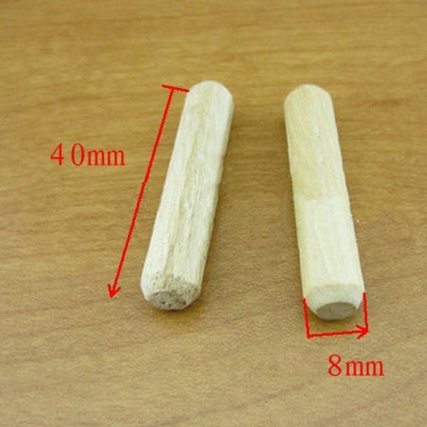 grooved wooden dowels Dowel Pins, 8 x 40 mm 200pcs