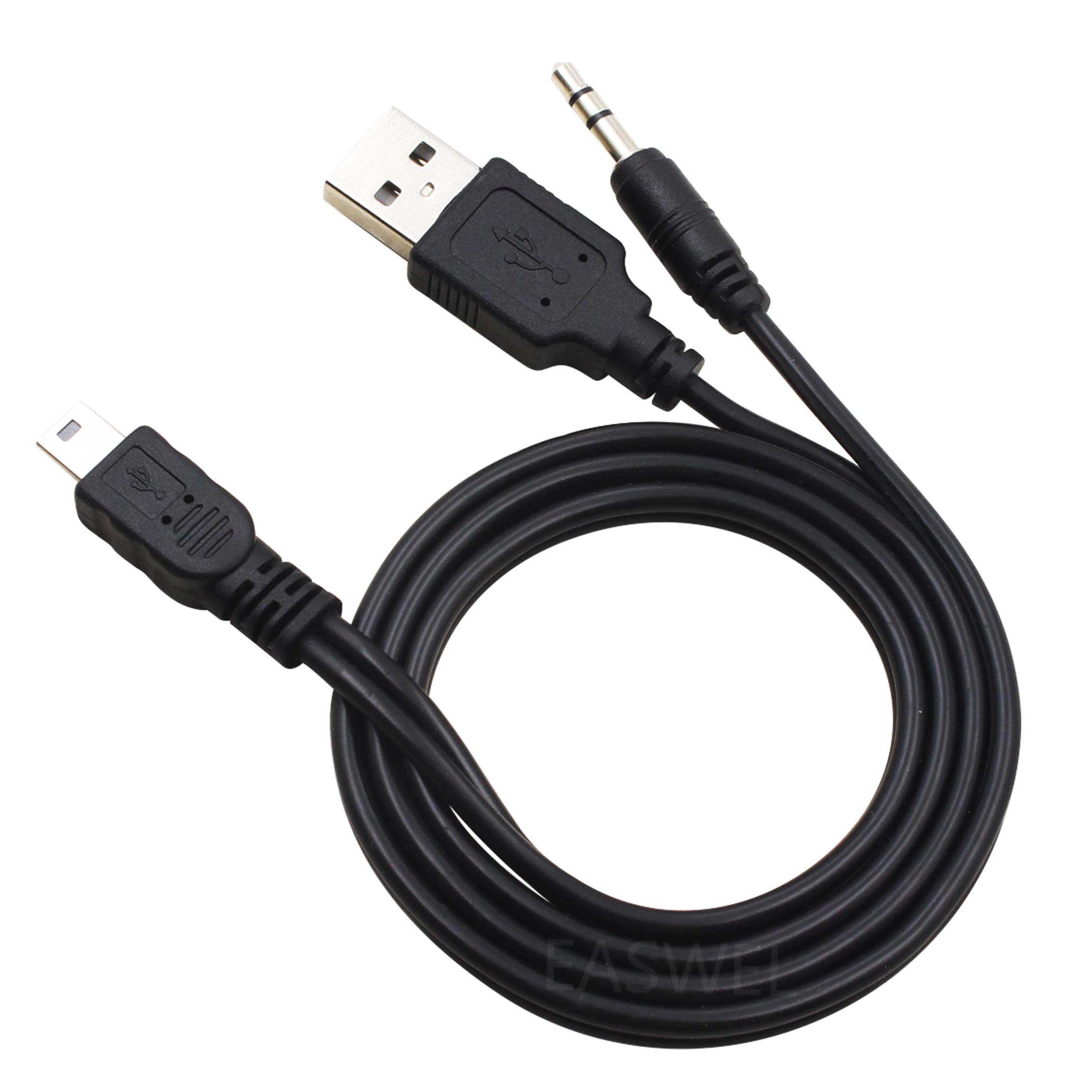 3.5mm en USB naar Mini USB Aux Kabel Oplader Voor iHome iHM76 Speaker