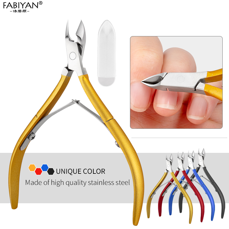 D-501 Edelstahl Nagel Kunst Häutchen Zangen Schere Haarschneidemaschine Cutter tot Haut Entferner Zange Manikübetreffend Werkzeug Fingernagel Trimmen