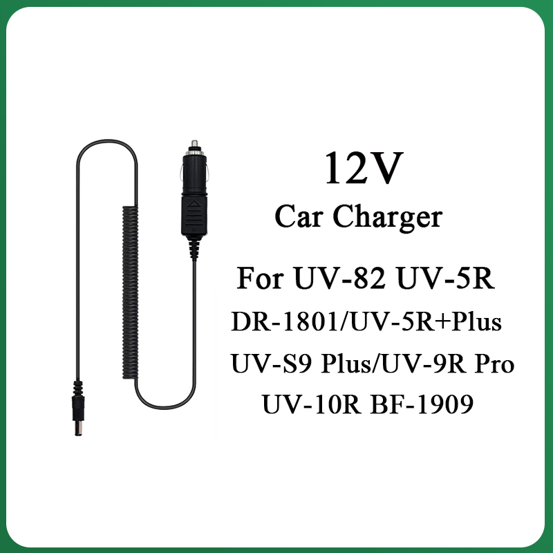 Baofeng batterie eliminator auto ladegerät für UV-5R BF-888S UV-82 ladekabel tyt TH-8000D UV-380 UV-390 TH-F8 zigaretten anzünder: Camo