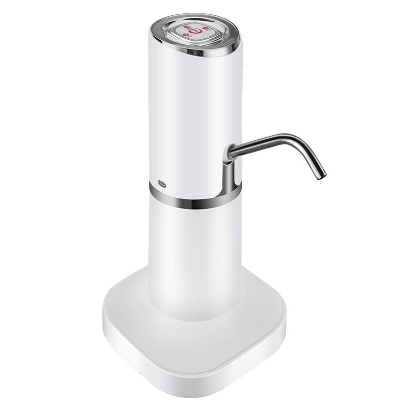 Elektrische Waterpomp Usb Opladen Multi-Interface Gebotteld Drinkwater Druk Pomp Dispenser Water Pompen Apparaat: Zilver