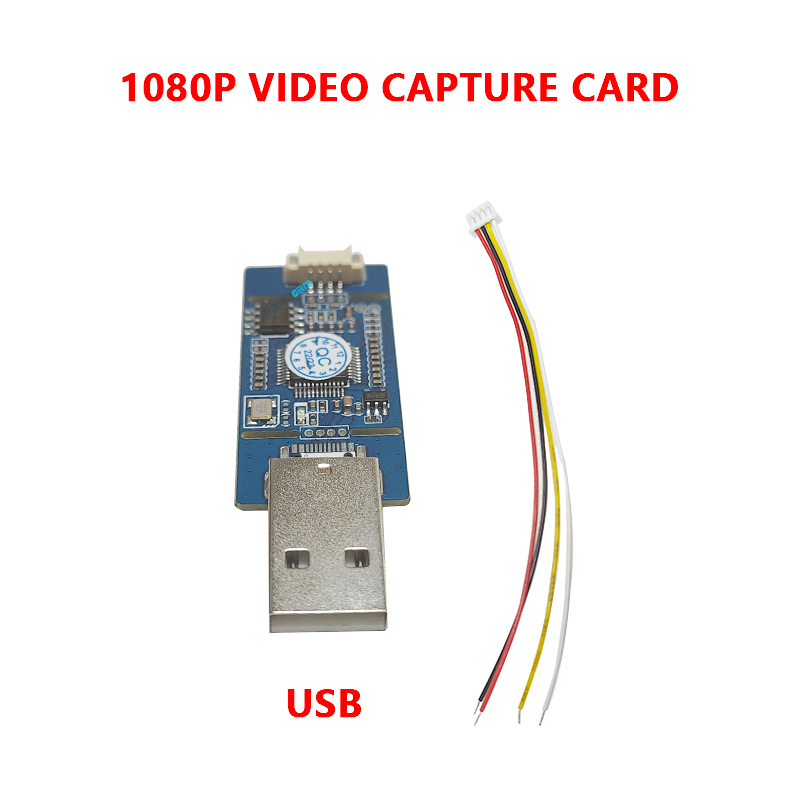 AV CVBS Analoges Signal S-VIDEO Signal zu digitalem USB CVBS zu USB-Aufnahme für Android, kostenloses Plug-and-Play, UVC-freies Laufwerk: Rot
