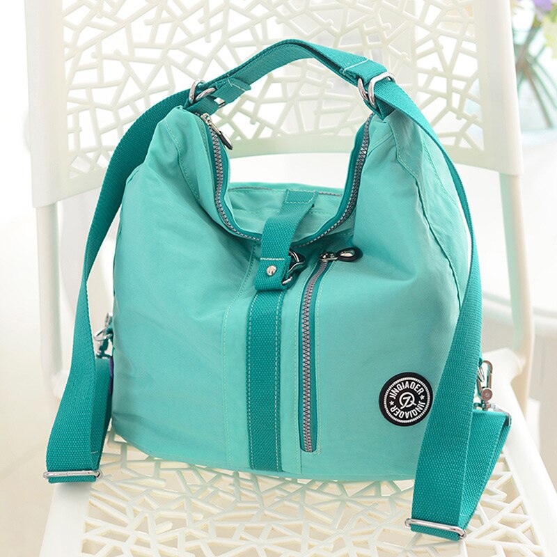 3 In 1 Women Bags Multifunction Backpack Shoulder Bag Nylon Cloth Tote Reusable Shopping Bag Ladys Travel Bag Crossbody Bag