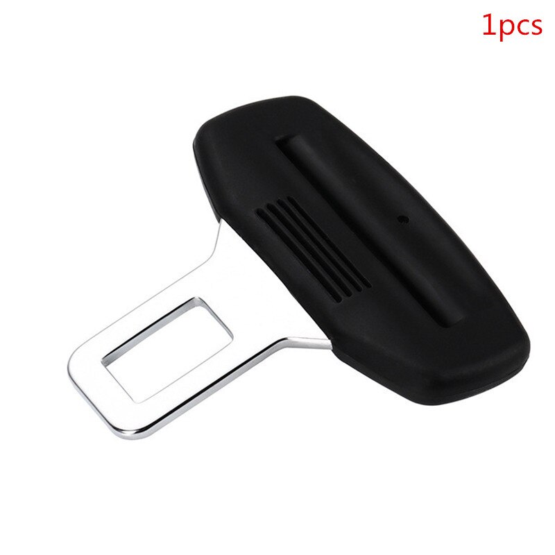 2 Pcs Universal Seat Belt Clip Black Car Safety Adjustable Belt Clip Car Accessories Safety Belt Buckles Vehicle-mounted Bot: Black