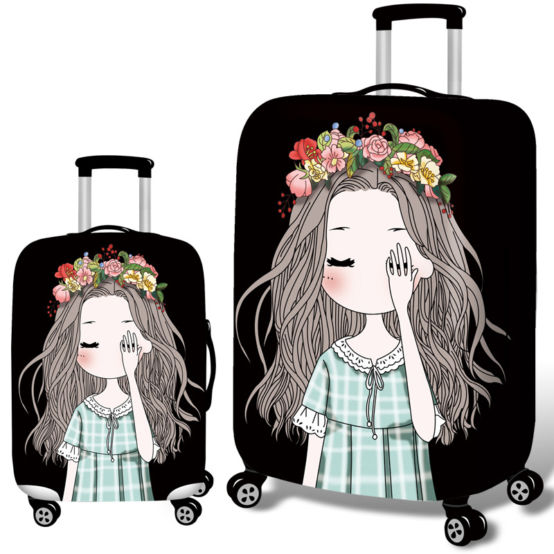 Koffer Bagage Cover 18-32 Inch Trolley Bagage Elastische Bescherming Cover Kofferbak Stof Beschermhoes Covers Travel Accessoires
