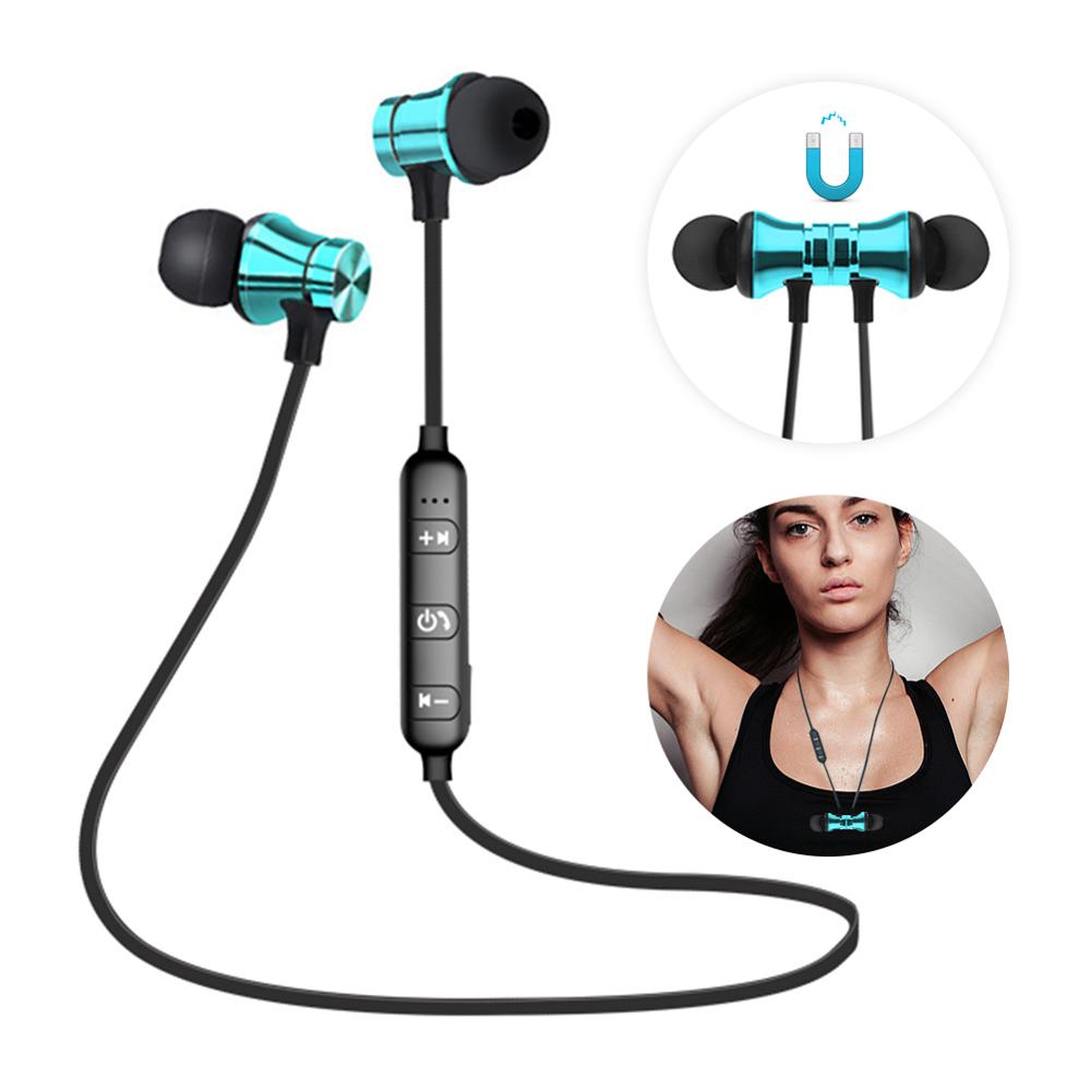 Auriculares deportivos con Bluetooth, manos libres, magnéticos, con micrófono, para iPhone, Xiaomi, Android, LG