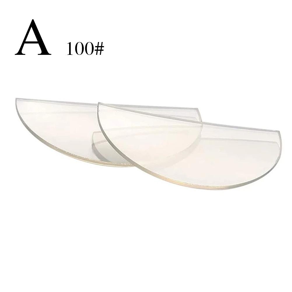 2 Stuks Stick-On Leesbril Lens Vloeibare Siliconen Bifocale Verziend Lenzen Vergroting Bifocale Lenzen +100 Tot +350: Black