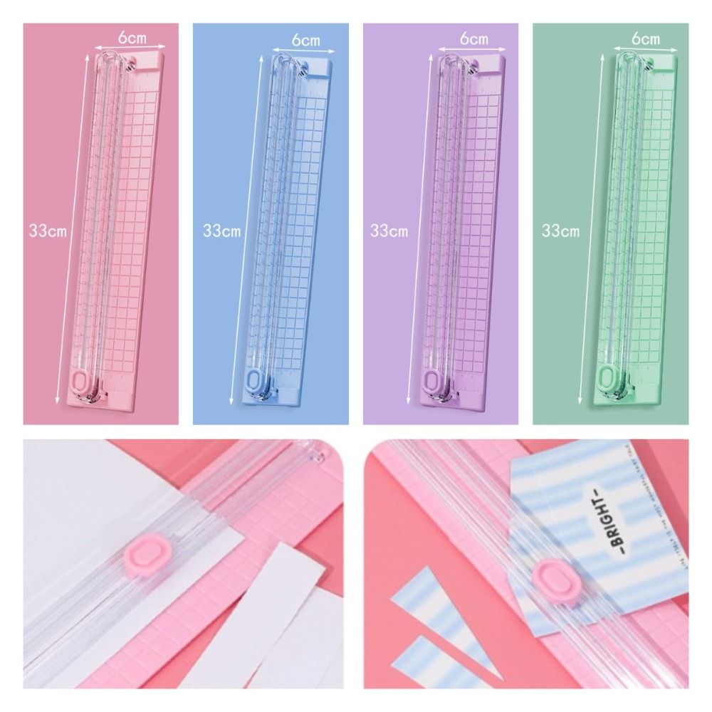 Narzędzie robić scrapbookingu Papier Kartka Papier fotograficzny Nożyk Przenośny Papier robić rękodzieła Trymer DIY Bezpieczne narzędzie robić cięcia papieru Laminator