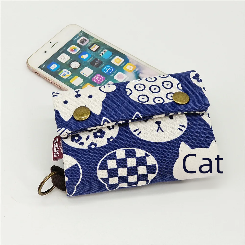 Style Canvas Wallet For Men Women Coin Purse Card Holder Foreign Trade Goods One Piece: green