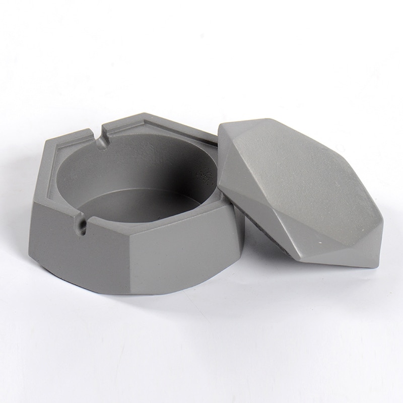 Nicole cementmal geometrische siliconen betonnen asbakmal organizer box gereedschap